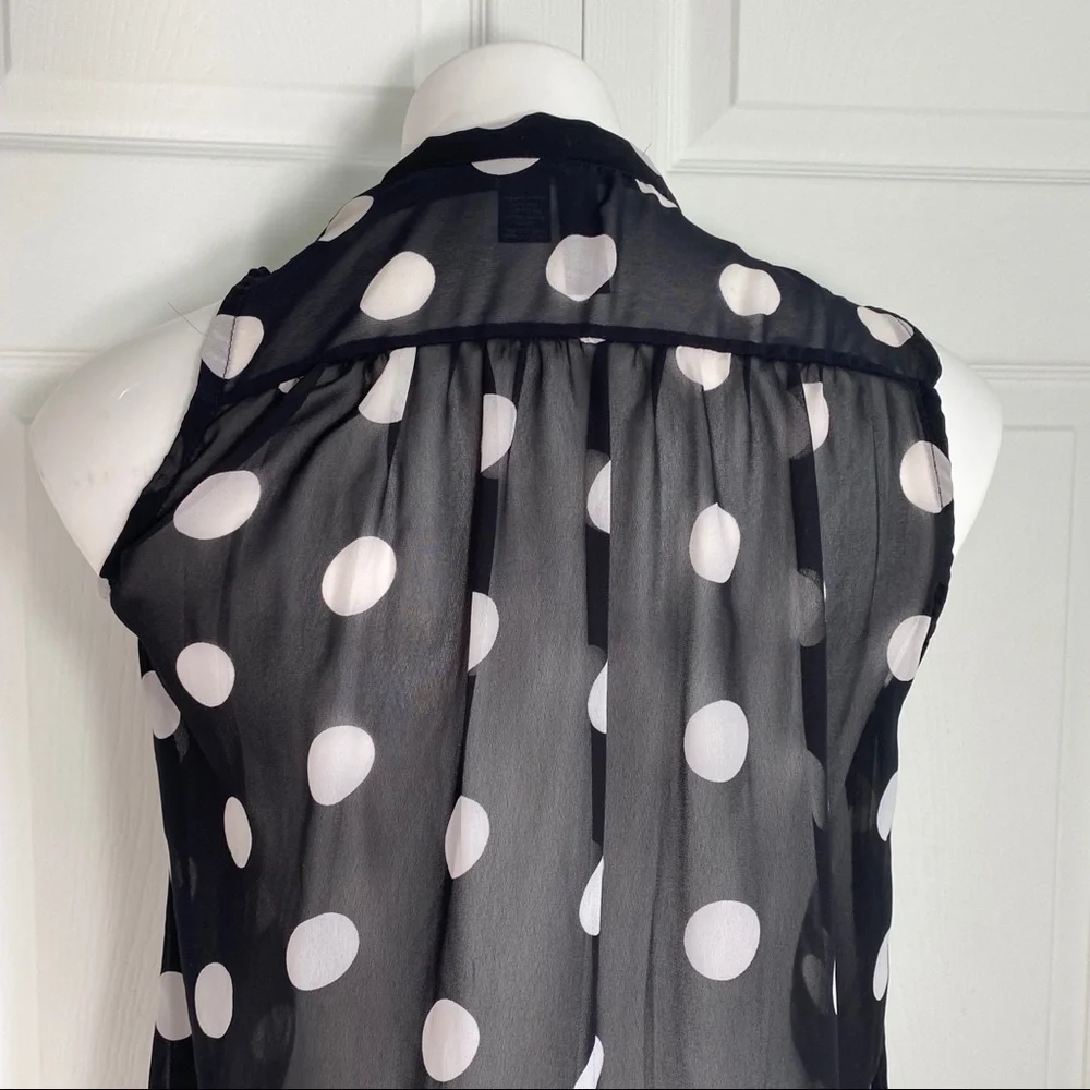 Fun & Flirt Sheer Button Down Top - Picture 6 of 7